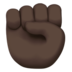 Raised Fist: Dark Skin Tone Emoji Copy Paste ― ✊🏿 - apple