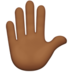 Raised Hand: Medium-dark Skin Tone Emoji Copy Paste ― ✋🏾 - apple