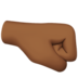 Right-facing Fist: Medium-dark Skin Tone Emoji Copy Paste ― 🤜🏾 - apple