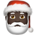 Santa Claus: Dark Skin Tone Emoji Copy Paste ― 🎅🏿 - apple