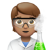 Scientist: Medium Skin Tone Emoji Copy Paste ― 🧑🏽‍🔬 - apple