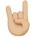 Sign Of The Horns: Medium-light Skin Tone Emoji Copy Paste ― 🤘🏼 - apple