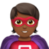 Superhero: Medium-dark Skin Tone Emoji Copy Paste ― 🦸🏾 - apple