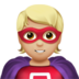 Superhero: Medium-light Skin Tone Emoji Copy Paste ― 🦸🏼 - apple