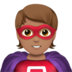 Superhero: Medium Skin Tone Emoji Copy Paste ― 🦸🏽 - apple