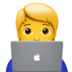 Technologist Emoji Copy Paste ― 🧑‍💻 - apple