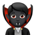Vampire: Dark Skin Tone Emoji Copy Paste ― 🧛🏿 - apple