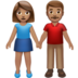 Woman And Man Holding Hands: Medium Skin Tone Emoji Copy Paste ― 👫🏽 - apple