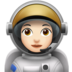 Woman Astronaut: Light Skin Tone Emoji Copy Paste ― 👩🏻‍🚀 - apple