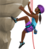 Woman Climbing: Medium-dark Skin Tone Emoji Copy Paste ― 🧗🏾‍♀ - apple