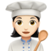 Woman Cook: Light Skin Tone Emoji Copy Paste ― 👩🏻‍🍳 - apple