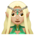 Woman Elf: Medium-light Skin Tone Emoji Copy Paste ― 🧝🏼‍♀ - apple