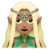 Woman Elf: Medium Skin Tone Emoji Copy Paste ― 🧝🏽‍♀ - apple