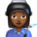 Woman Factory Worker: Medium-dark Skin Tone Emoji Copy Paste ― 👩🏾‍🏭 - apple