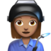 Woman Factory Worker: Medium Skin Tone Emoji Copy Paste ― 👩🏽‍🏭 - apple