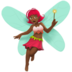 Woman Fairy: Medium-dark Skin Tone Emoji Copy Paste ― 🧚🏾‍♀ - apple