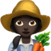 Woman Farmer: Dark Skin Tone Emoji Copy Paste ― 👩🏿‍🌾 - apple