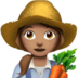Woman Farmer: Medium Skin Tone Emoji Copy Paste ― 👩🏽‍🌾 - apple