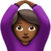 Woman Gesturing OK: Medium-dark Skin Tone Emoji Copy Paste ― 🙆🏾‍♀ - apple