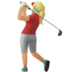Woman Golfing: Medium-light Skin Tone Emoji Copy Paste ― 🏌🏼‍♀ - apple