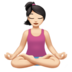 Woman In Lotus Position: Light Skin Tone Emoji Copy Paste ― 🧘🏻‍♀ - apple