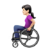 Woman In Manual Wheelchair: Light Skin Tone Emoji Copy Paste ― 👩🏻‍🦽 - apple