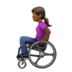 Woman In Manual Wheelchair: Medium-dark Skin Tone Emoji Copy Paste ― 👩🏾‍🦽 - apple