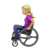 Woman In Manual Wheelchair: Medium-light Skin Tone Emoji Copy Paste ― 👩🏼‍🦽 - apple