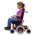 Woman In Motorized Wheelchair: Medium Skin Tone Emoji Copy Paste ― 👩🏽‍🦼 - apple