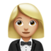 Woman In Tuxedo: Medium-light Skin Tone Emoji Copy Paste ― 🤵🏼‍♀ - apple