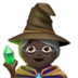 Woman Mage: Dark Skin Tone Emoji Copy Paste ― 🧙🏿‍♀ - apple