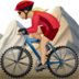 Woman Mountain Biking: Medium-light Skin Tone Emoji Copy Paste ― 🚵🏼‍♀ - apple