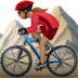 Woman Mountain Biking: Medium Skin Tone Emoji Copy Paste ― 🚵🏽‍♀ - apple