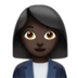 Woman Office Worker: Dark Skin Tone Emoji Copy Paste ― 👩🏿‍💼 - apple