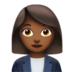 Woman Office Worker: Medium-dark Skin Tone Emoji Copy Paste ― 👩🏾‍💼 - apple