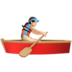 Woman Rowing Boat: Light Skin Tone Emoji Copy Paste ― 🚣🏻‍♀ - apple