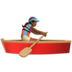 Woman Rowing Boat: Medium-dark Skin Tone Emoji Copy Paste ― 🚣🏾‍♀ - apple