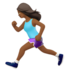 Woman Running: Medium-dark Skin Tone Emoji Copy Paste ― 🏃🏾‍♀ - apple