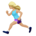 Woman Running: Medium-light Skin Tone Emoji Copy Paste ― 🏃🏼‍♀ - apple