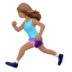 Woman Running: Medium Skin Tone Emoji Copy Paste ― 🏃🏽‍♀ - apple