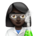 Woman Scientist: Dark Skin Tone Emoji Copy Paste ― 👩🏿‍🔬 - apple