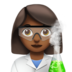 Woman Scientist: Medium-dark Skin Tone Emoji Copy Paste ― 👩🏾‍🔬 - apple