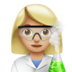 Woman Scientist: Medium-light Skin Tone Emoji Copy Paste ― 👩🏼‍🔬 - apple