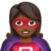 Woman Superhero: Medium-dark Skin Tone Emoji Copy Paste ― 🦸🏾‍♀ - apple