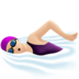 Woman Swimming: Light Skin Tone Emoji Copy Paste ― 🏊🏻‍♀ - apple