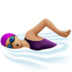 Woman Swimming: Medium-light Skin Tone Emoji Copy Paste ― 🏊🏼‍♀ - apple