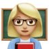 Woman Teacher: Medium-light Skin Tone Emoji Copy Paste ― 👩🏼‍🏫 - apple