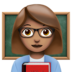 Woman Teacher: Medium Skin Tone Emoji Copy Paste ― 👩🏽‍🏫 - apple