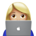 Woman Technologist: Medium-light Skin Tone Emoji Copy Paste ― 👩🏼‍💻 - apple