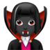 Woman Vampire: Dark Skin Tone Emoji Copy Paste ― 🧛🏿‍♀ - apple